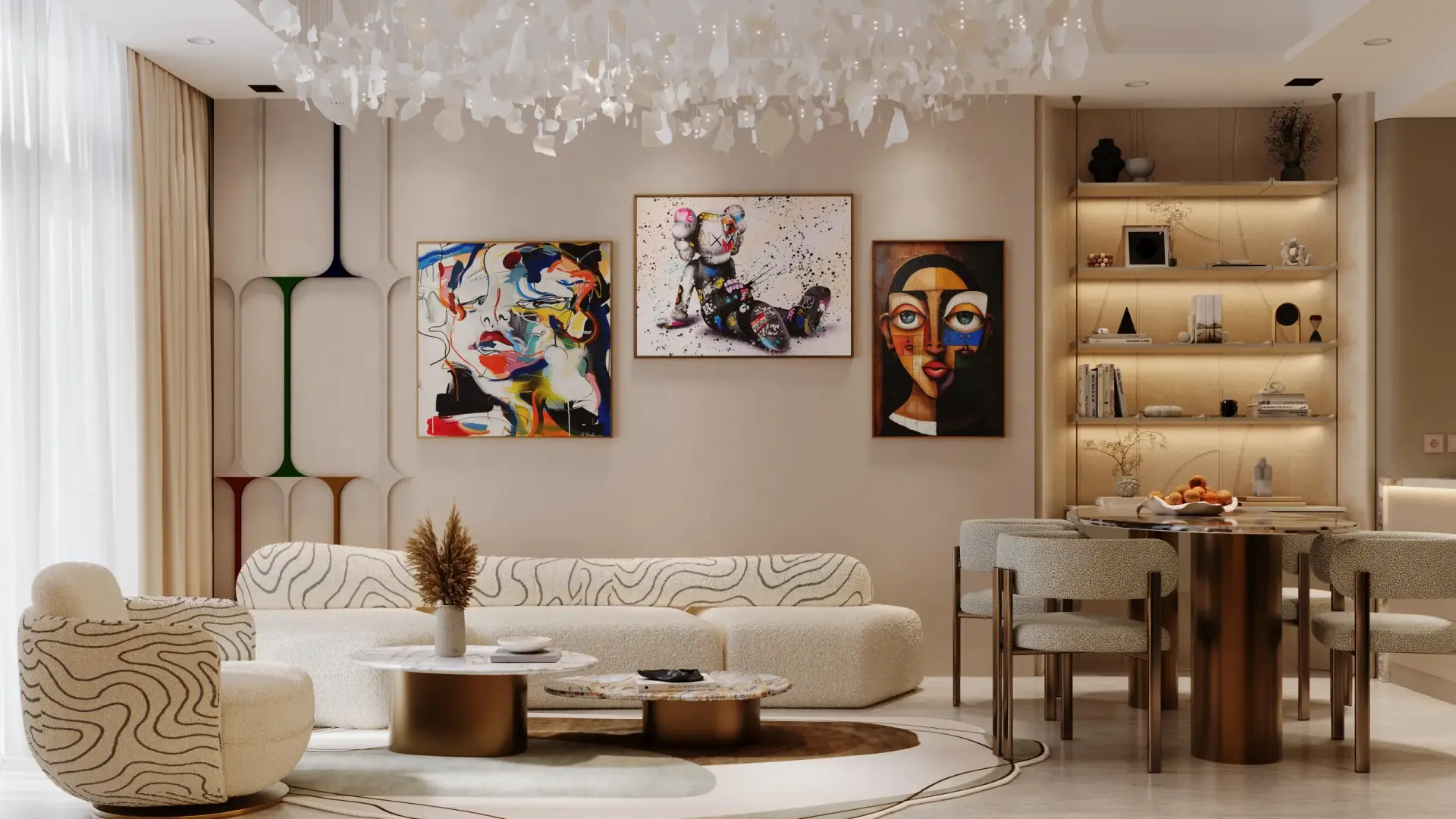 Business Bay apartment interior design by WE DO